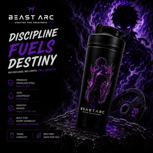 BEAST ARC WARRIOR SERIES VOL. 01 | SUNG JIN-WOO EDITION | 700ML STAINLESS STEEL PROTEIN SHAKER