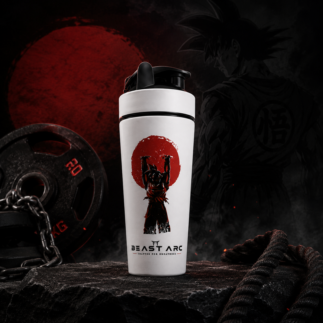 BEAST ARC Warrior Series Vol. 01 | Premium 700ml Stainless Steel Protein Shaker
