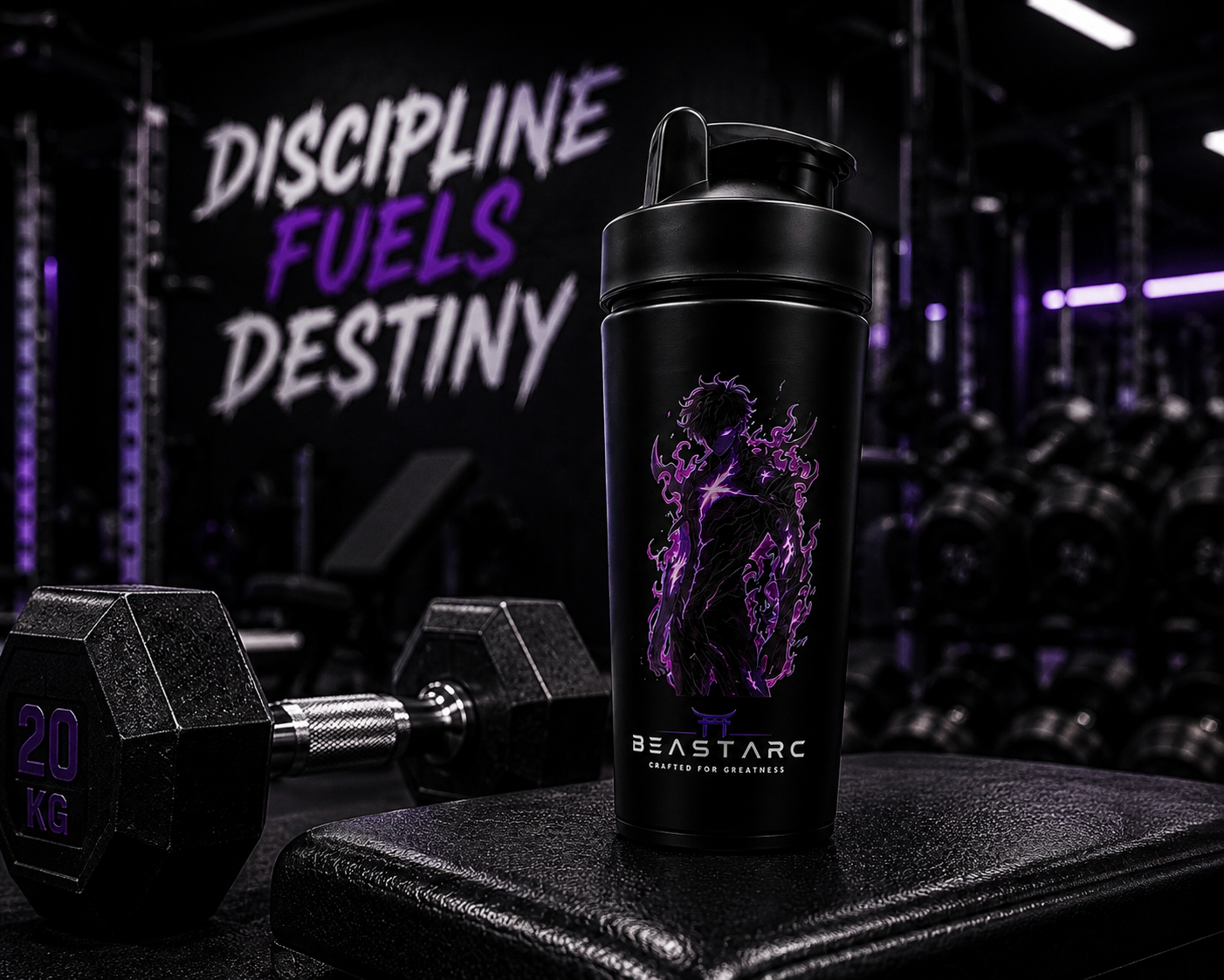 BEAST ARC WARRIOR SERIES VOL. 01 | SUNG JIN-WOO EDITION | 700ML STAINLESS STEEL PROTEIN SHAKER