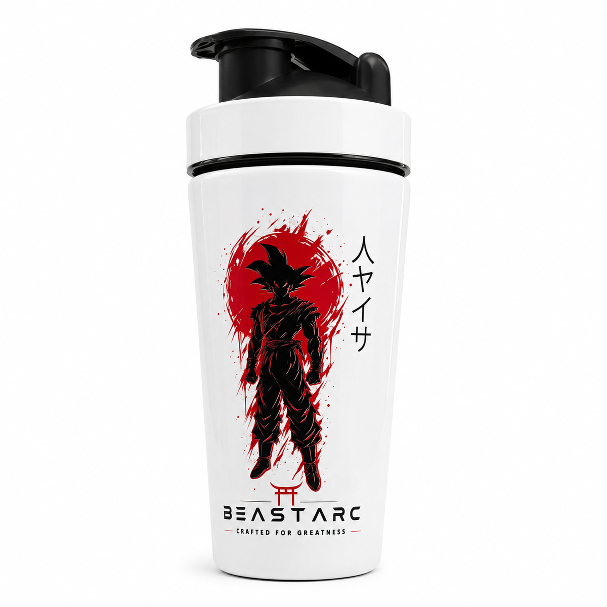 BEAST ARC WARRIOR SERIES VOL. 01 | GOKU POWER EDITION | 700ML STAINLESS STEEL PROTEIN SHAKER