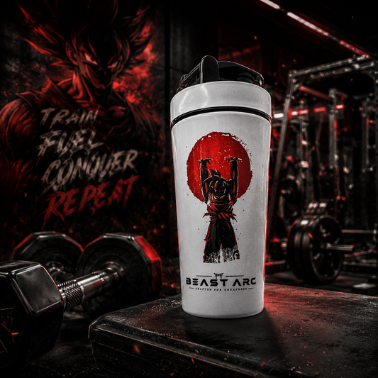 BEAST ARC WARRIOR SERIES VOL. 01 | GOKU WARRIOR EDITION | 700ML STAINLESS STEEL PROTEIN SHAKER